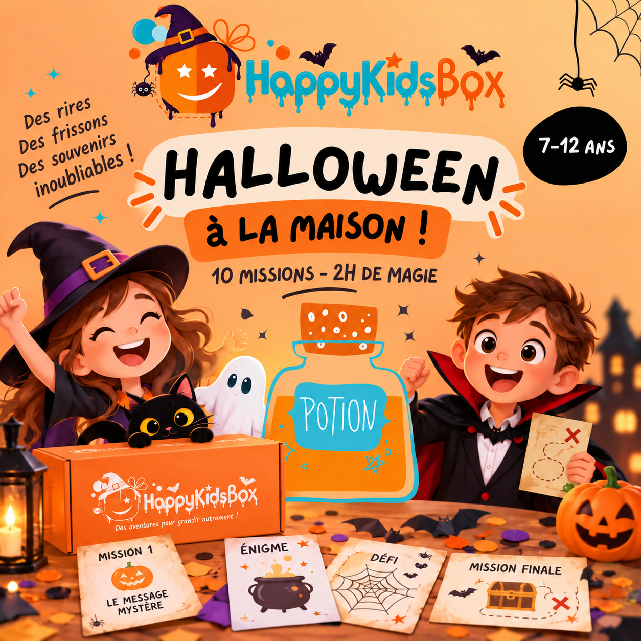 Envie d’organiser Halloween à la maison ? Découvrez une aventure de sorciers avec potions, énigmes et défis pour les enfants de 7 à 12 ans. 
