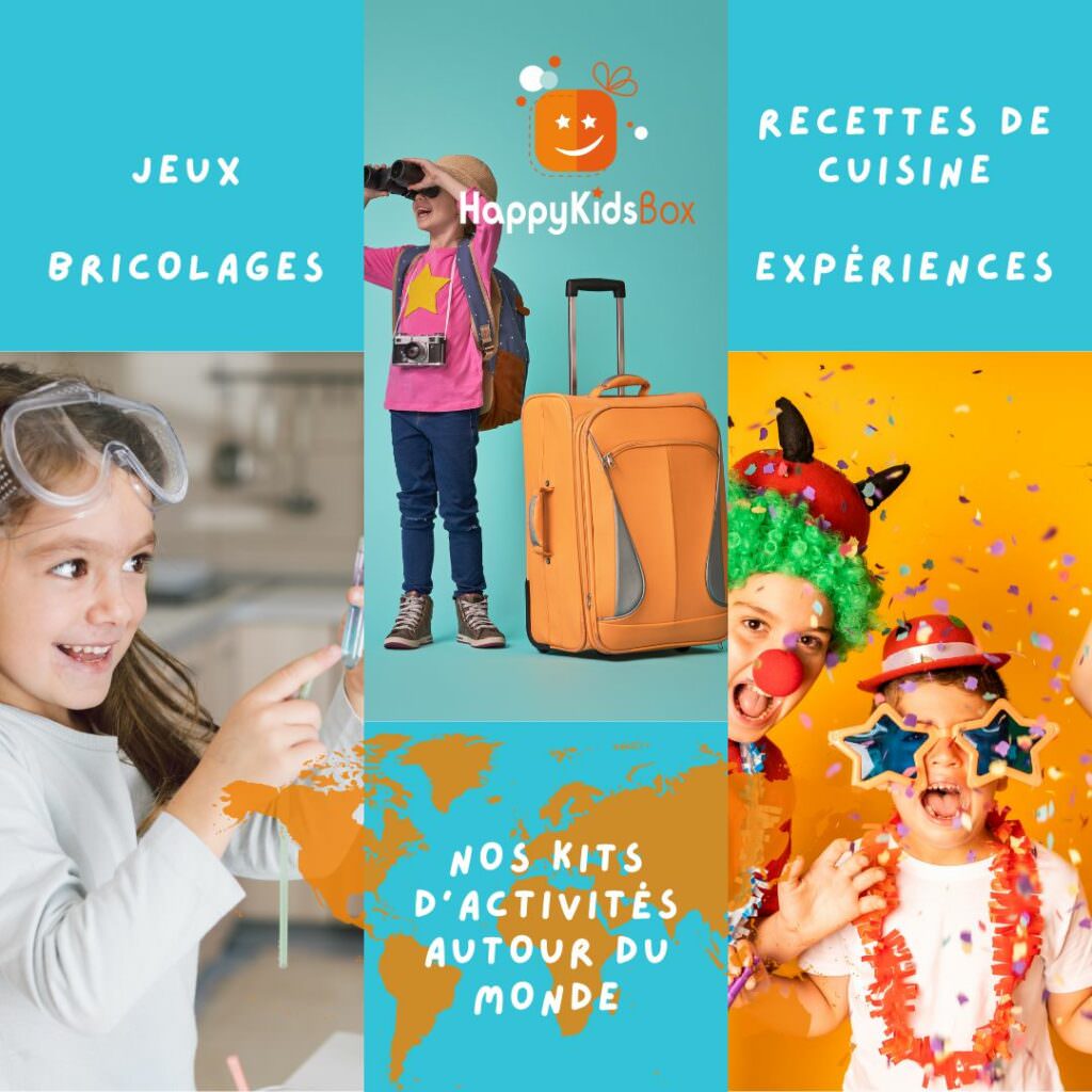 Kit d'activité pour enfants, de jeux de bricolage, recette de cuisine, enquête et découverte