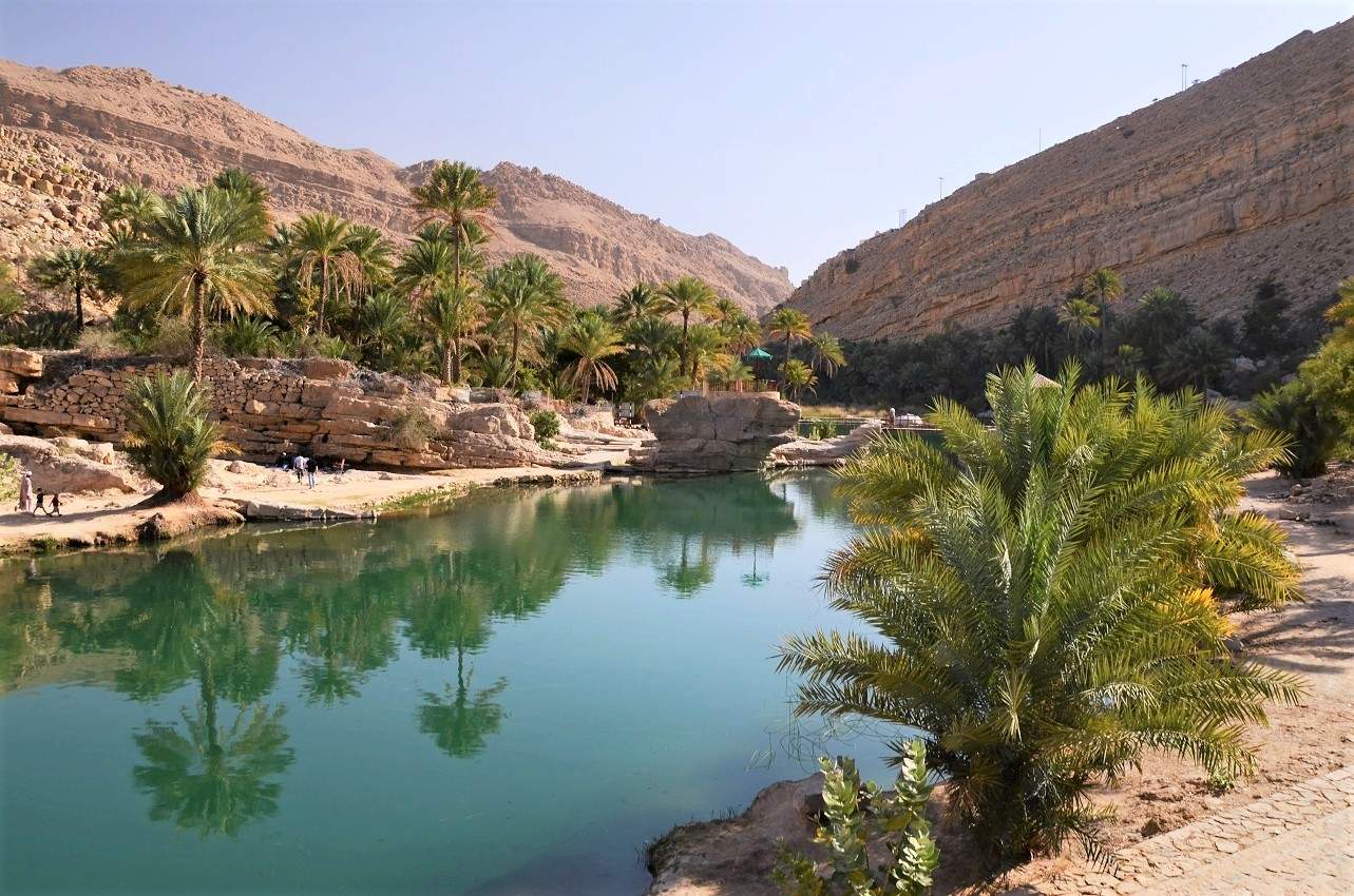 wadi sultanat oman oasis eau désert Oman